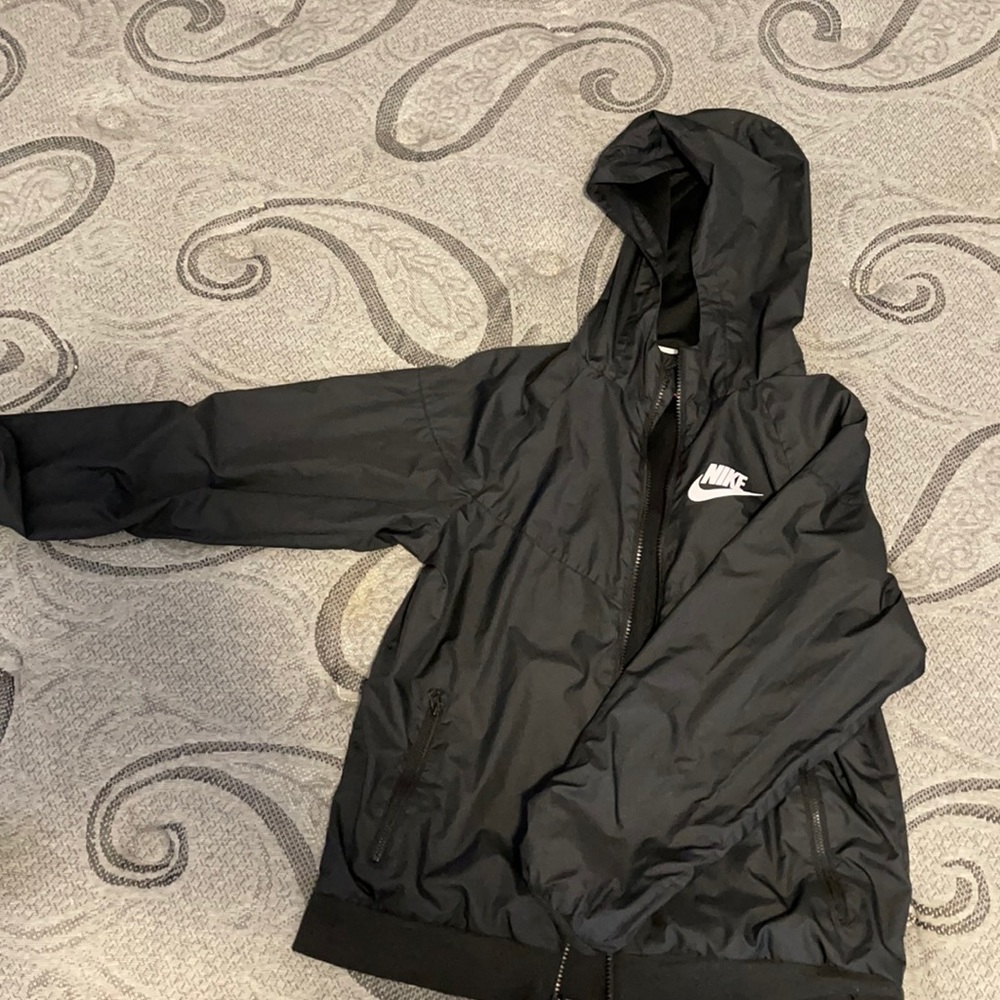 Black Nike Wind Breaker Jacket